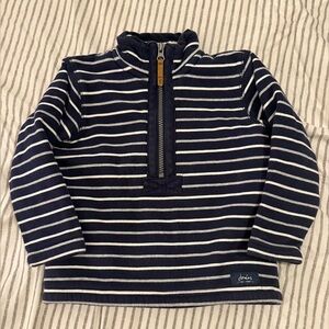 Joules Navy and White Striped Sweatshirt 3y